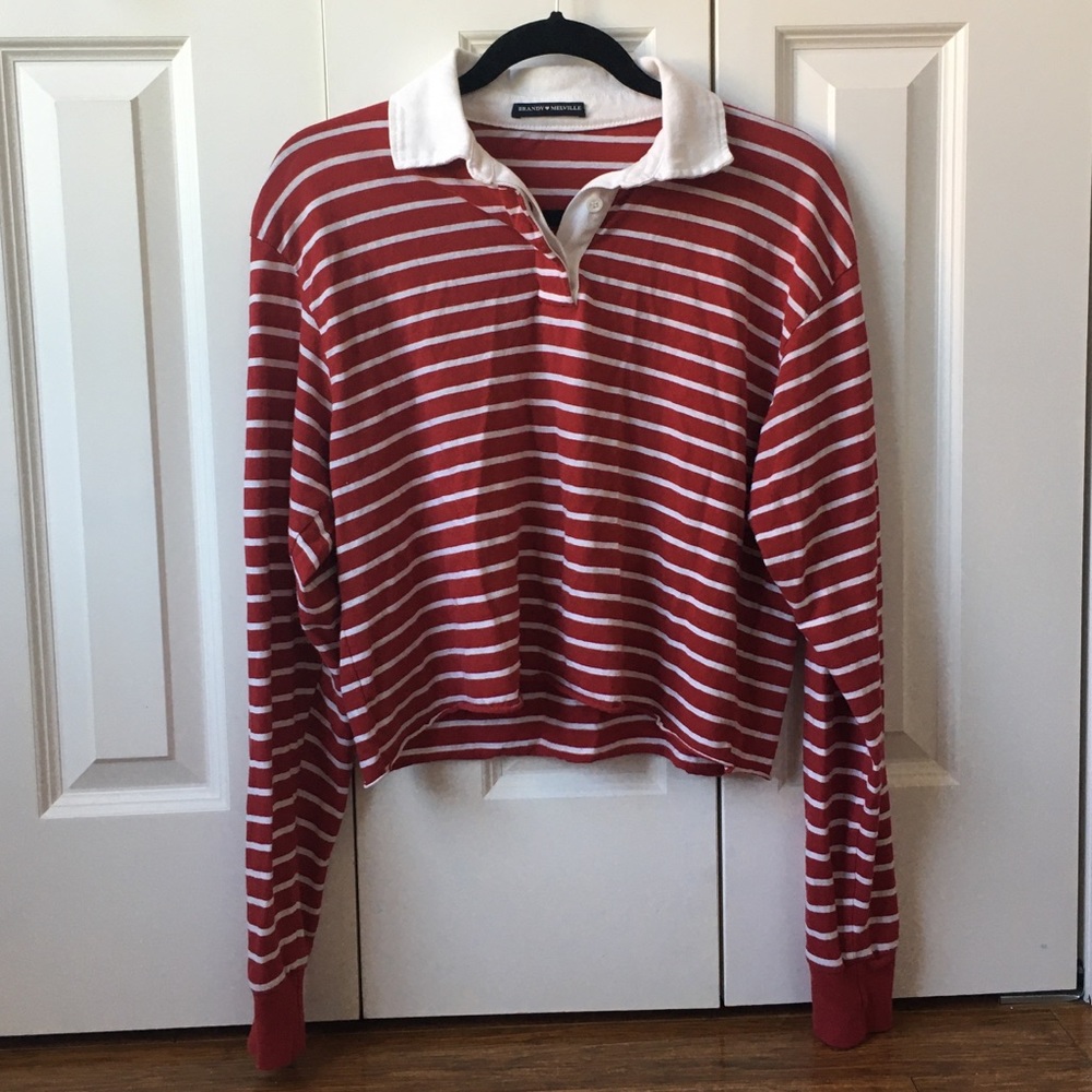 SOLD Brandy Melville Striped Polo